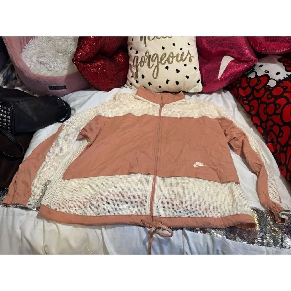 Plus size 2xl nike streetwear  xip up jacket coat